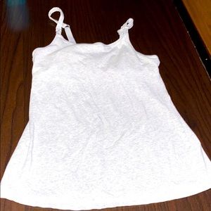 Light grey maternity tank top